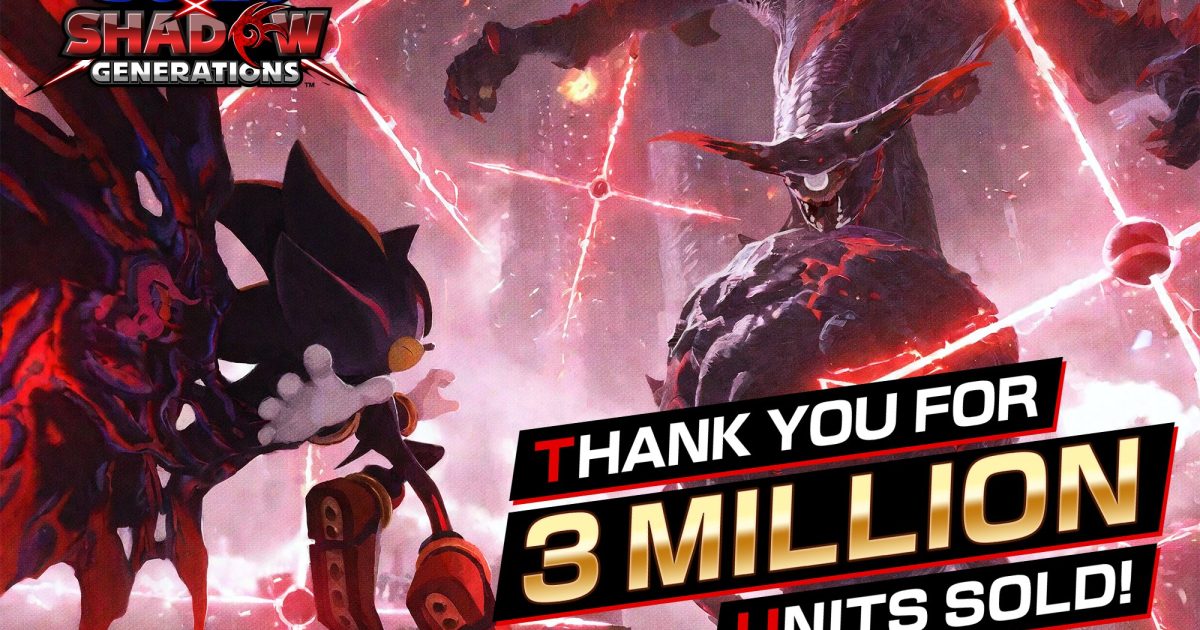 Sonic: Sonic X Shadow Generations Reaches Three Million Sales